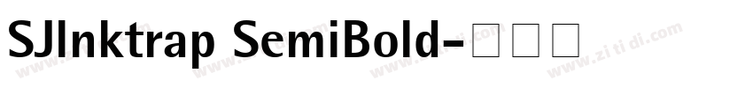 SJlnktrap SemiBold字体转换